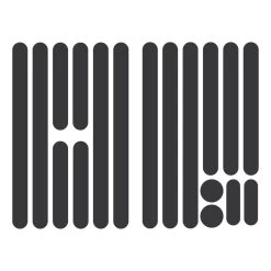 Glint Adhesive Reflectors For Bike Frame (Black)